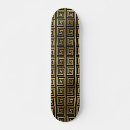 Svarta havet och Guld, Greklands Nyckel Mönster Mini Skateboard Bräda 18,5 Cm