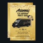 Svarta havet och Guld Party Buss Inbjudningar<br><div class="desc">Denna inbjudan till Svarta och Guld Party Buss är perfekt för alla evenemang som äger rum i party buss! Använda i inbjudan för födelsedagar,  ungfest,  bachelorette-fest,  sportutflykter och så vidare!</div>