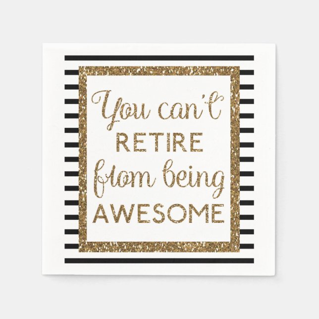 Svarta havet och Guld Pension Pappersservett (Framsidan)