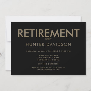 Svarta havet och Guld Pension Party Inbjudningar