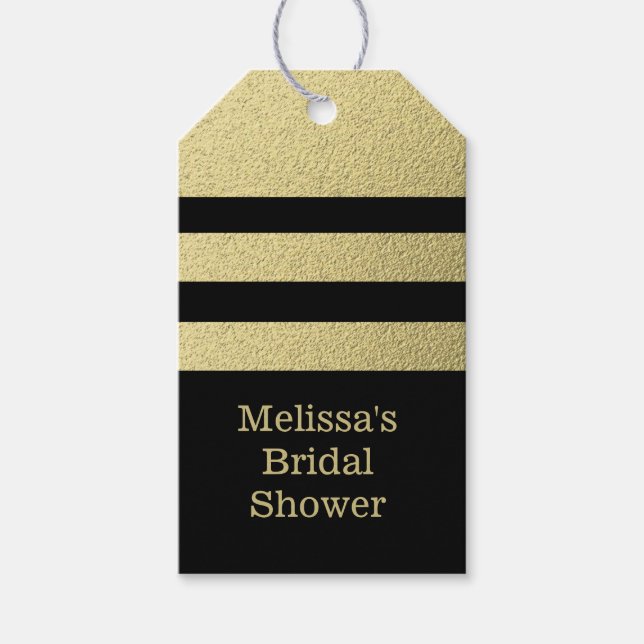 Svarta havet och Guld Rand Brudens sida Presentetikett (Framsidan)