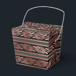 Svarta havet och Ro Guld Presentaskar<br><div class="desc">Elegant-förmånslåda med faux foil ro guld art deco mönster.</div>