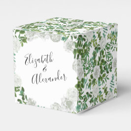 Svarta havet och Vit ros Blommigten Bröllop Presentaskar