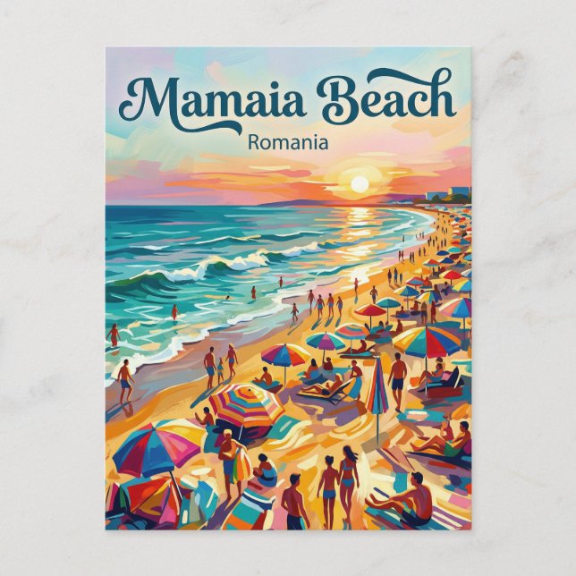 Svarta havets kust (Mamaia) Rumänien Vykort (Framsida)
