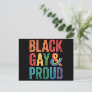 Svarta HBTQ-personer är stolta Vykort