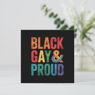 Svarta HBTQ-personer som är stolta och gay Inbjudningar