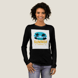 svarta helärmade skjortor med sommar design t shirt