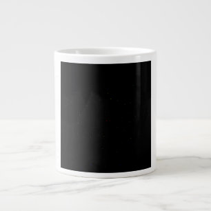 Svarta himmelregnbågsstjärnor jumbo mugg