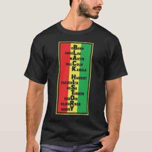 Svarta historieledare afrikanskt presentkort t shirt