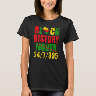 Svarta historiemånad varje dag Afrikanska amerikan T Shirt