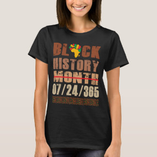 Svarta historiemånaden 2022 Melanin stolthet t-shi T Shirt