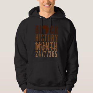 Svarta historiemånaden 2022 Svart historia 365 Mel Hoodie