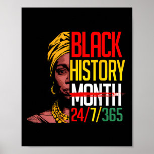 Svarta historiemånaden 247365 Afrikansk Melanin St Poster