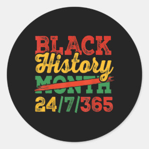 Svarta historiemånaden 247365 Afrikansk Melanin St Runt Klistermärke