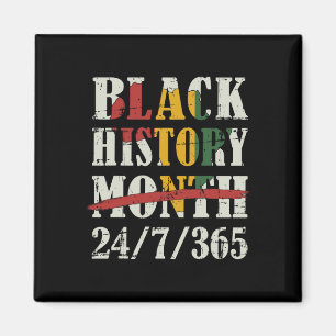 Svarta historiemånaden 247365 Med afrikansk kartfl Magnet