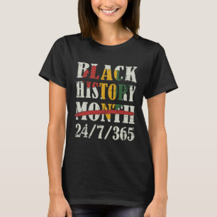 Svarta historiemånaden 247365 Med afrikansk kartfl T Shirt