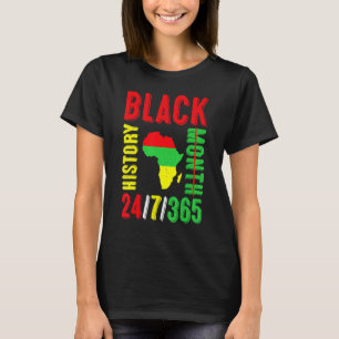 Svarta historiemånaden 247365 Present Stolthet Afr T Shirt