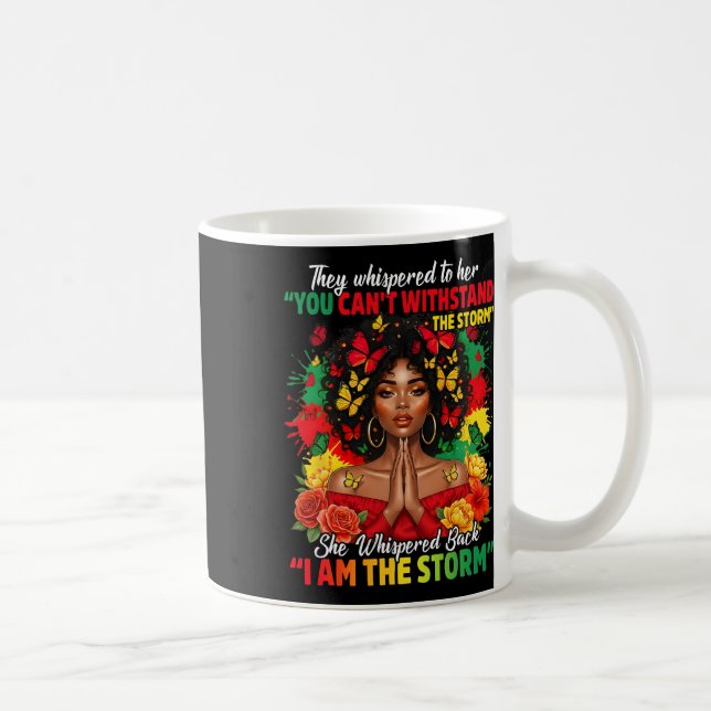 Svarta historiemånaden Afrikansk flicka kvinna Afr Kaffemugg (Höger)