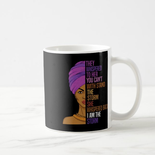 Svarta historiemånaden Afrikansk kvinna Afro Jag ä Kaffemugg (Höger)