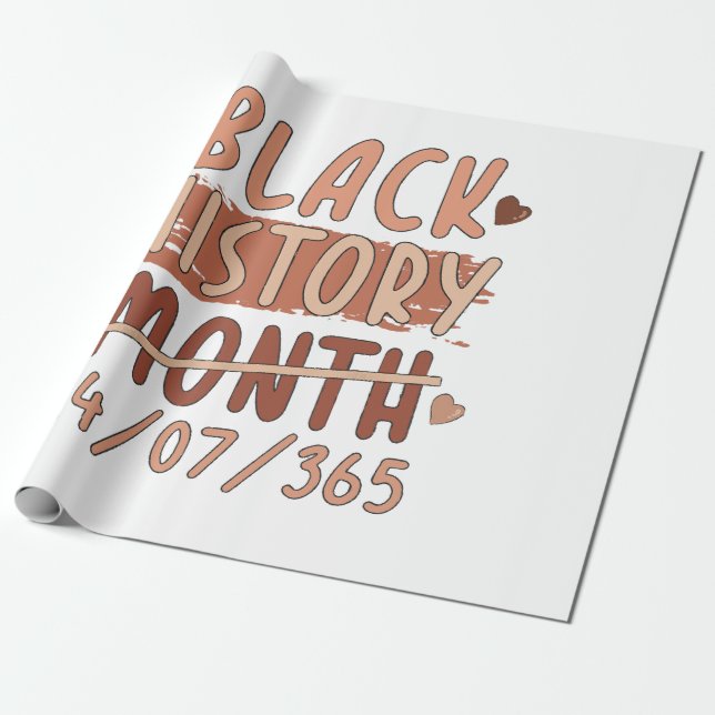 Svarta historiemånaden Afro Melanin Svarta Kvinnor Presentpapper (Utrullad)