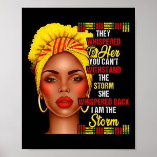 Svarta historiemånaden Afro Svarta Kvinnor Flickor Poster