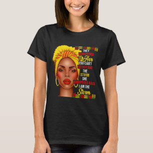 Svarta historiemånaden Afro Svarta Kvinnor Flickor T Shirt