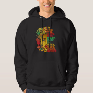 Svarta historiemånaden afroamerikansk jag är svart hoodie
