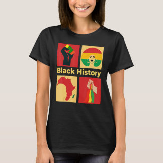 Svarta historiemånaden, afroamerikansk stolthetshi t shirt
