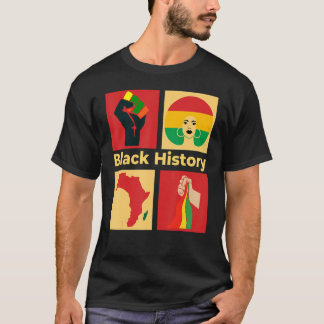 Svarta historiemånaden, afroamerikansk stolthetshi t shirt