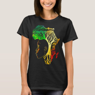 Svarta historiemånaden Afroamerikanska förfäder R T Shirt