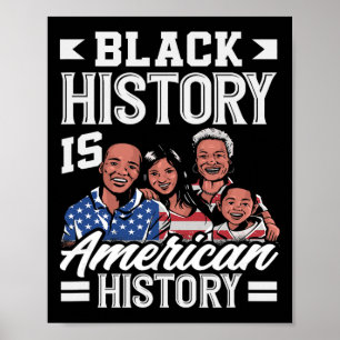Svarta historiemånaden Amerika Flagga Amerikansk Poster