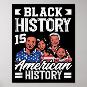 Svarta historiemånaden Amerika Flagga Amerikansk Poster