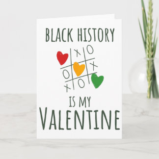 Svarta historiemånaden är min valentin Alla hjärta Kort