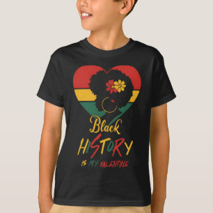 Svarta historiemånaden är min valentin Svarta kvin T Shirt
