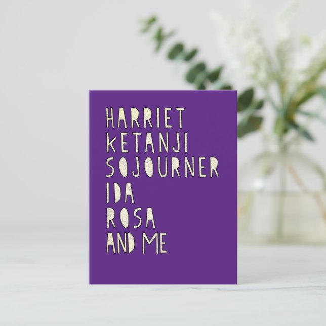 Svarta historiemånaden, berömda svarta kvinnliga l vykort (Stående Fram)