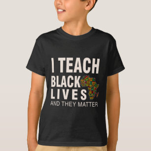 Svarta historiemånaden Blm jag lär svarta liv och T Shirt