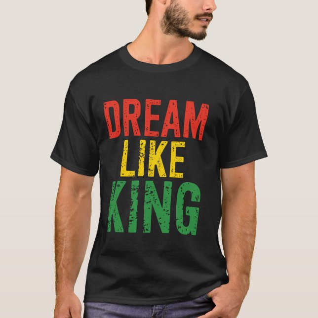 Svarta historiemånaden Dröm som kungen T Shirt (Framsida)