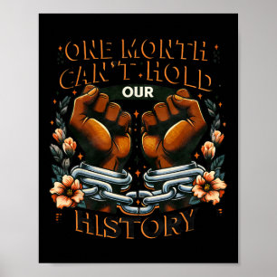 Svarta historiemånaden En månad kan inte hålla vår Poster