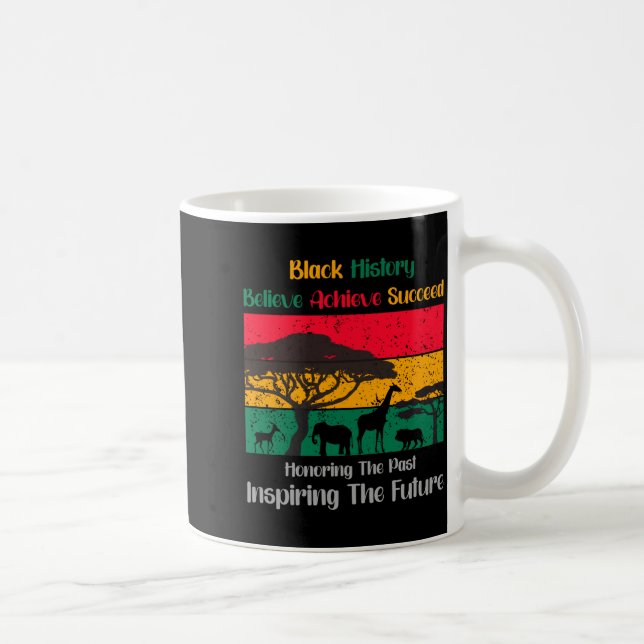 Svarta historiemånaden för att hedra det förflutna kaffemugg (Höger)