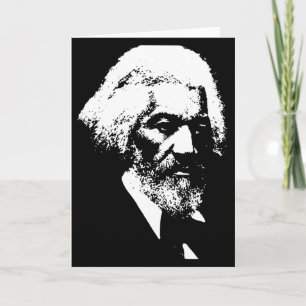 Svarta historiemånaden Frederick Dougl Silhuett T  Kort