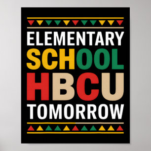 Svarta historiemånaden Grundskola Hbcu I morgon Poster