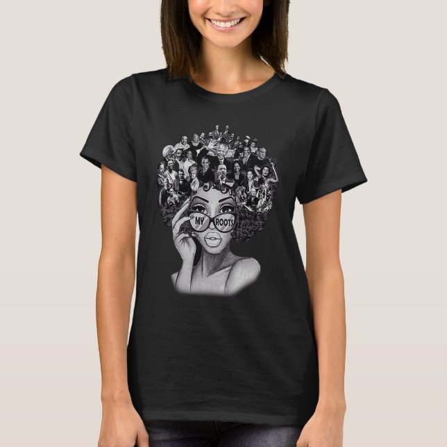 Svarta historiemånaden  Jag älskar mina rötter til T Shirt (Framsida)