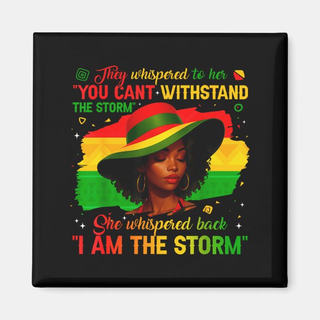 Svarta historiemånaden Jag är stormen Afroafrikans Magnet (Framsidan)