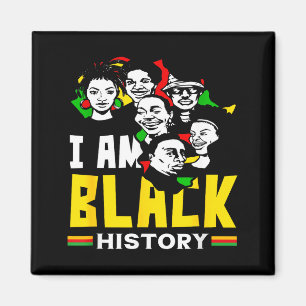 Svarta historiemånaden Jag är svart historia afrik Magnet