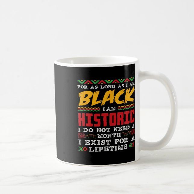 Svarta historiemånaden Jag är svart historisk  Kaffemugg (Höger)