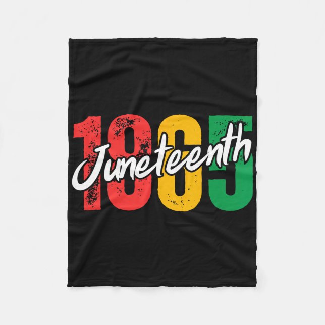 svarta historiemånaden Juneteenth 1865 afrikanska  Fleecefilt (Framsidan)
