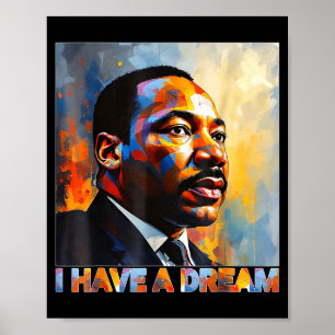 Svarta historiemånaden Martin Har Dröm Luther King Poster