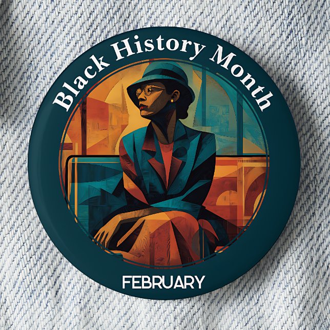 Svarta historiemånaden Montgomery Bus Boycott Pinb Knapp (Skapare uppladdad)