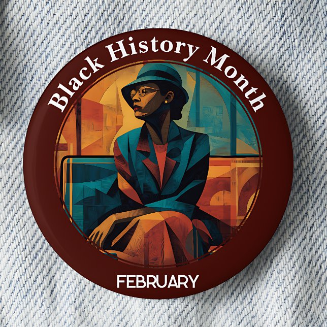 Svarta historiemånaden Montgomery Bus Boycott Pinb Knapp (Skapare uppladdad)