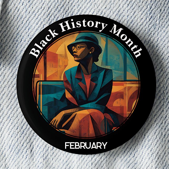 Svarta historiemånaden Montgomery Bus Boycott Pinb Knapp (Skapare uppladdad)